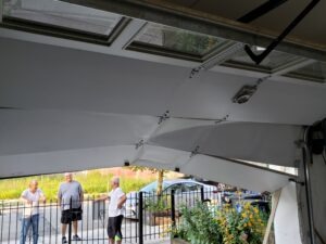 damaged garage door